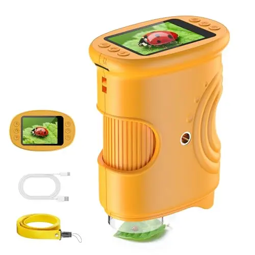 BMDSAE handheld digital microscope with anti-shake feature for kids