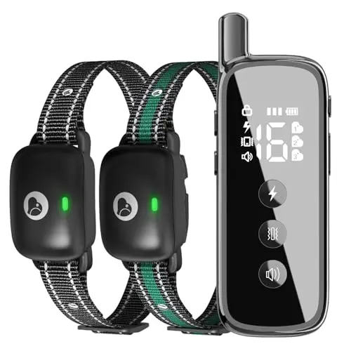 Heaflex dog training collar with remote for multiple dogs